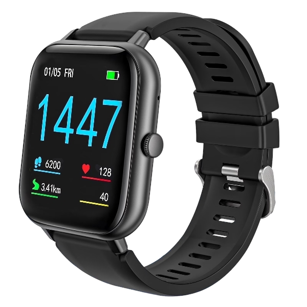 VILINICE Smart Watch for Women Men, Smartwatch Compatible with Android and iPhone, IP68 Waterproof, Fitness Tracker, 100+ Sport Modes, Smart Watch with Bluetooth Call(Answer/Make Calls), Black